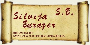 Silvija Burazer vizit kartica